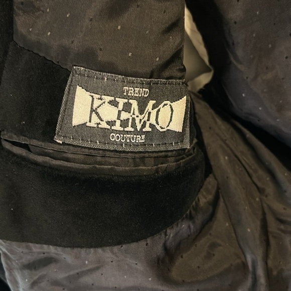 Kimo Men's Black Cotton Sport Coat Blazer Jacket Holiday - Picture 7 of 8